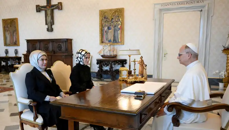 Emine Erdoğan ve Papa Leo: Gazze'nin Geleceği İçin Tarihi Buluşma