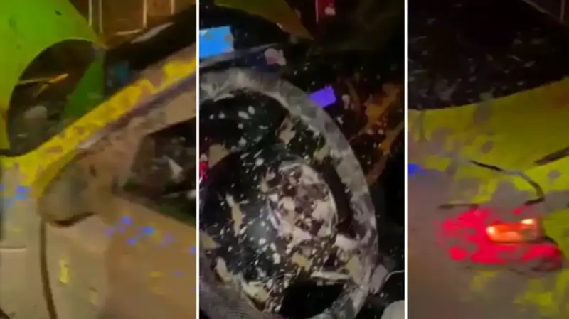 İstanbul'da Takside Panik Anları: Araç Çamura Saplandı, Yolcular Kaçtı!