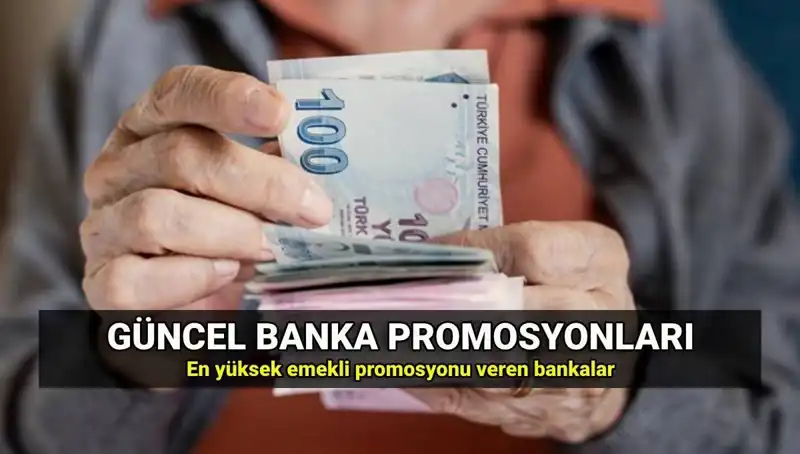 2025'te Banka Promosyon Tutarları: En Yüksek ve En Düşük Emekli Promosyonları Hangileri?