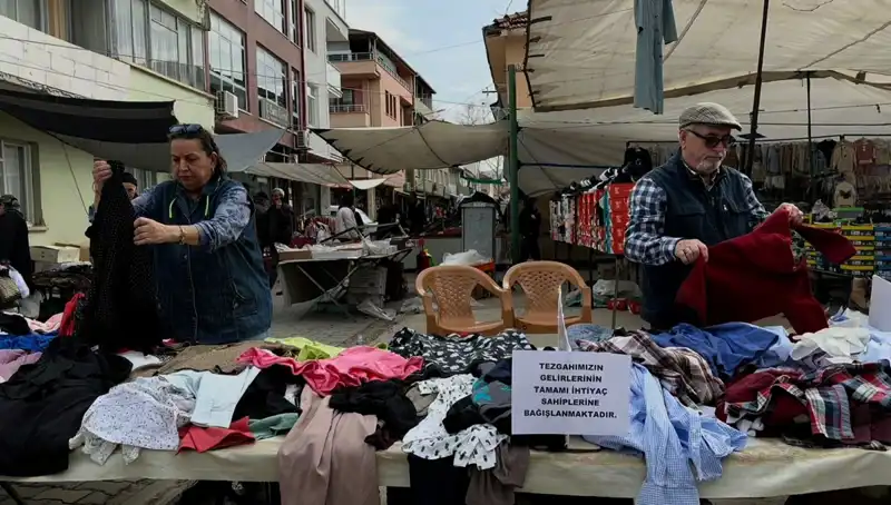 İhtiyaç Sahipleri için Kurulan "İyilik Tezgahı" Dikkat Çekiyor