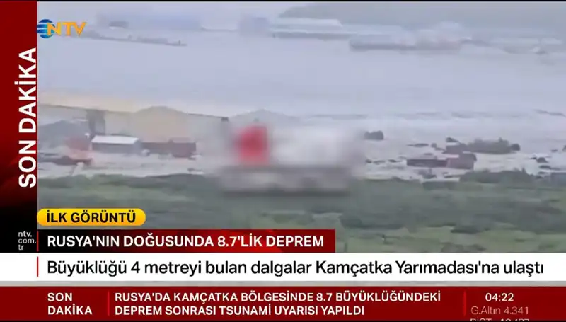 ** Kamçatka Kıyılarında Tsunami Alarmı: İlk Dalgalar Yaşandı!**