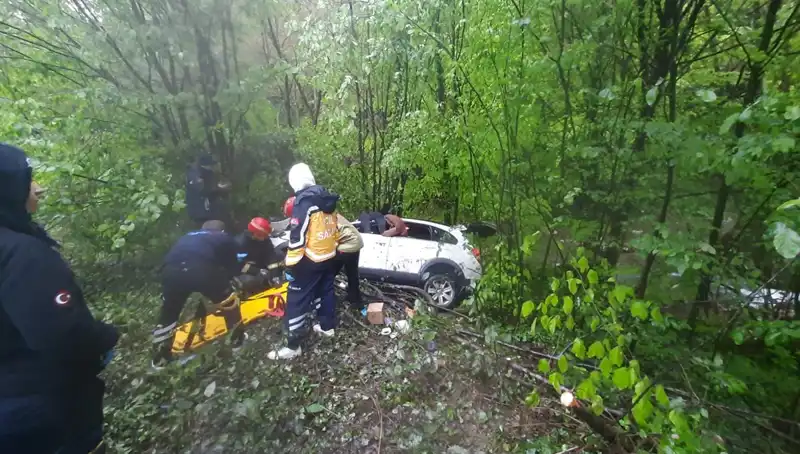 Direksiyon Hakimiyetini Kaybeden Araç Ormana Uçtu: Korkunç Kaza Ayrıntıları