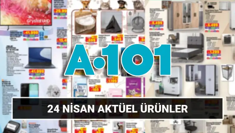 A101 Aktüel Kataloğu 24 Nisan'da Ev Gereçleri ve Daha Fazlasını Sunuyor