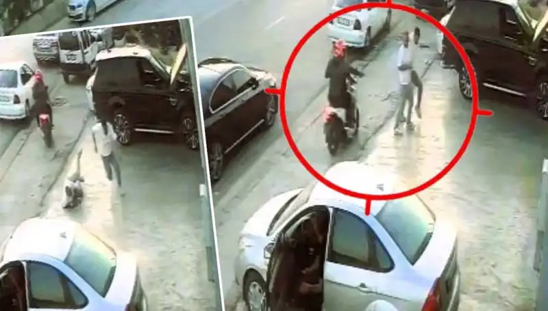 Denizli'de Sokak Ortasında Motosikletli İnfaz Girişimi Kameralara Yansıdı