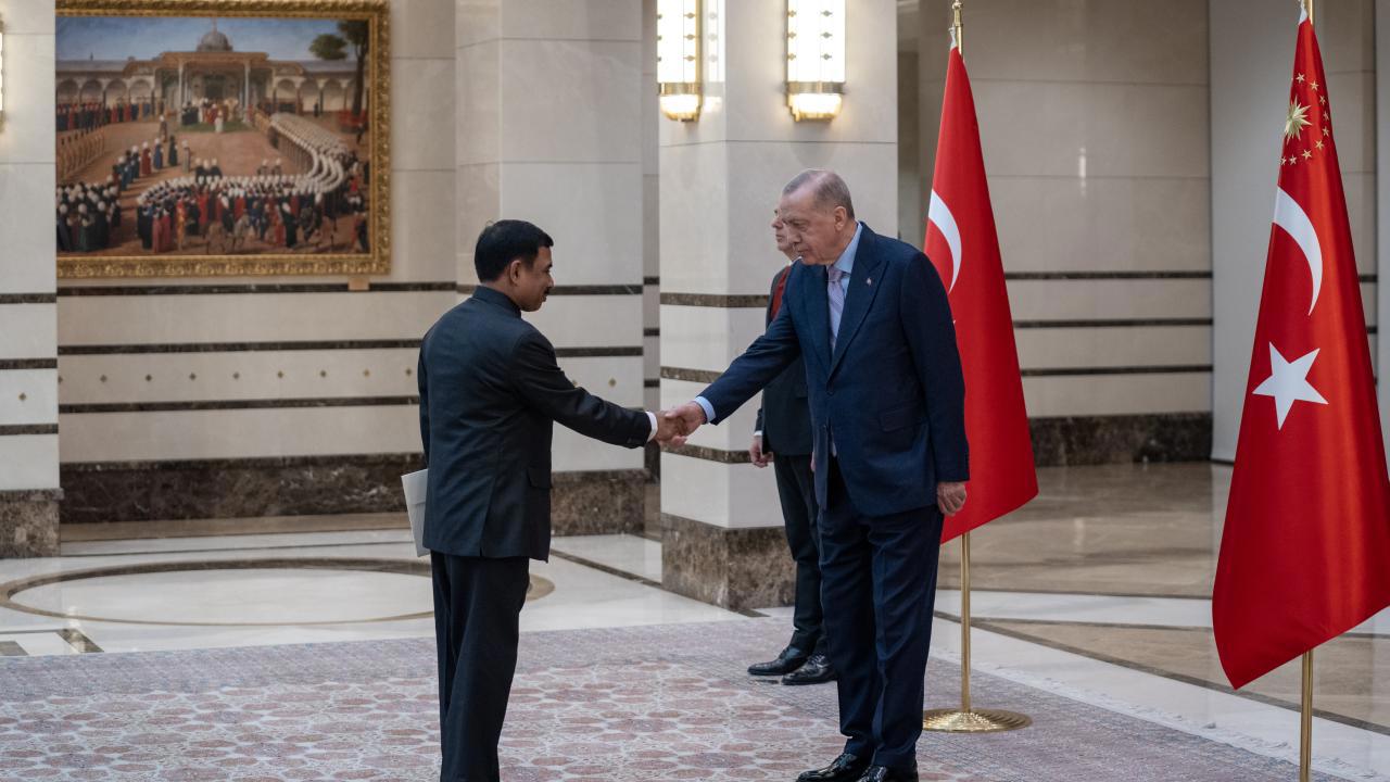 Büyükelçiler Cumhurbaşkanı Erdoğan'a Güven Mektubu Sundu