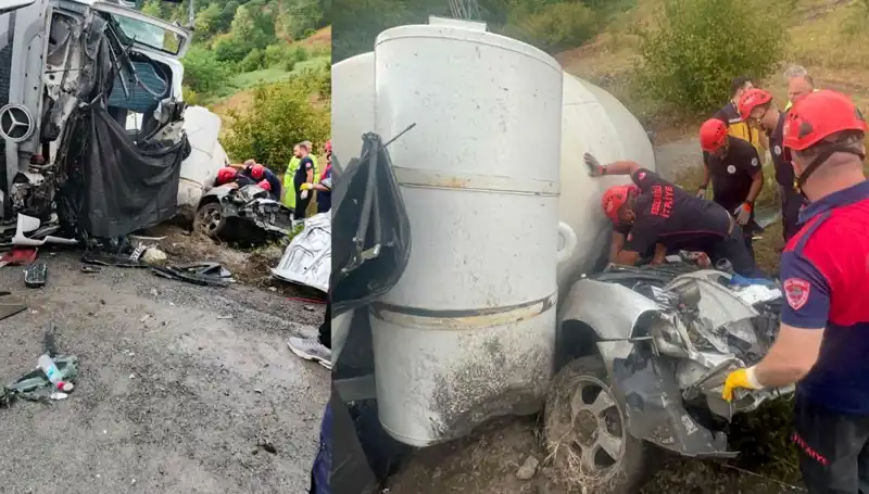 Beton Mikseri Otomobilin Üzerine Devrildi: Can Kaybı ve Yaralı Var