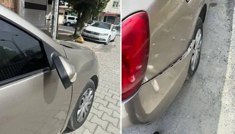 Motosikletli Maganda Otomobile Saldırdı! Kavga İhbarıyla Mahalle Ayaklandı
