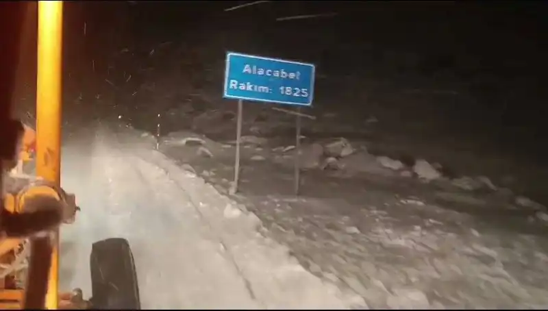 Antalya'da Beklenmedik Kar Yağışı Şehri Beyaza Bürüdü